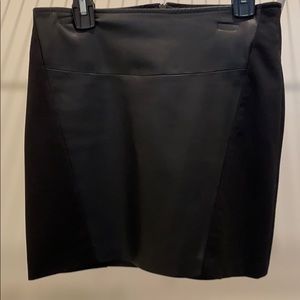 Black Leather Mini Skirt